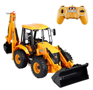 Double E E589 Excavatrice <span class=keywords><strong>RC</strong></span> 1/20 2.4G 11CH Voitures télécommandées Camions Chargeuse rétro-excavatrice Lumière Son Camion de chantier Modèle JCB - Product Image 5