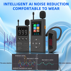 Sistema de Guía Inalámbrico para Visitas a Museos y Fábricas, 1 Transmisor y 10 Receptores, Bolsa de Almacenamiento, Micrófono, Altavoz, Auriculares - Walkie Talkie - Product Image 4