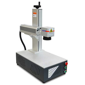 Machine de marquage laser fibre 3D CNC de bureau Max Raycus JPT 50W/60W/100W/200W pour gravure profonde sur matériaux métalliques, avec intelligence artificielle - Product Image 1