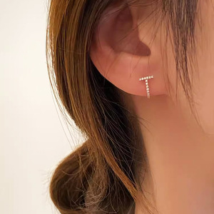 Orecchini a T per Donne, Design Geometrico Semplice, Accessori per Orecchie da Indossare Quotidianamente - Product Image 2