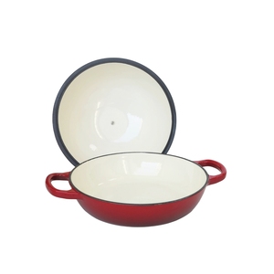 Cloche à pain en fonte émaillée orange pour <span class=keywords><strong>boulanger</strong></span> de pain au levain, avec couvercle bombé et intérieur émaillé blanc - Product Image 2