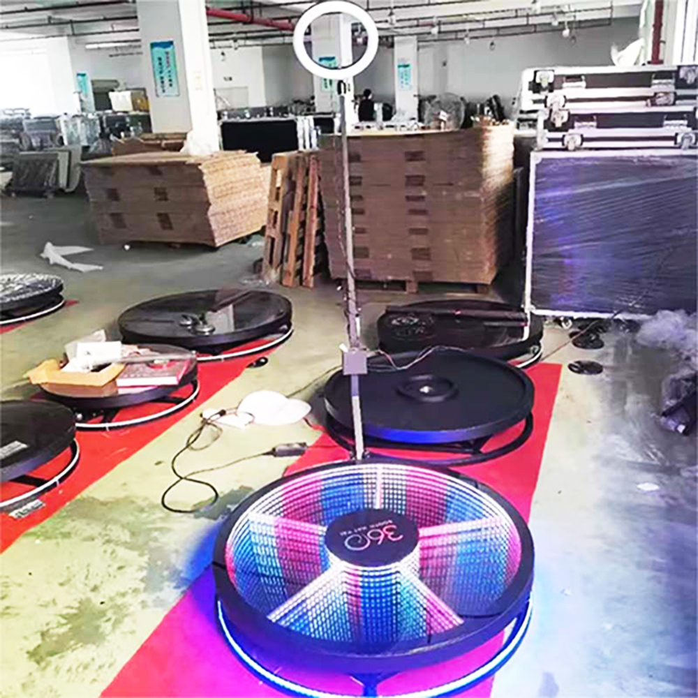 Photo-Booth-360 100M With Free Accessories 360 Photo Booth Wireless Automatic Rotating Selfie