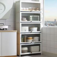 Meilleures ventes - Nouveau support de rangement anti-poussière à 5 niveaux pour petits appareils électroménagers, utilisation dans la salle de bain