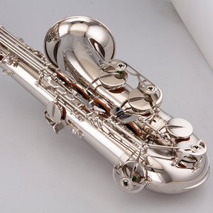 <span class=keywords><strong>Saxophone</strong></span> ténor en nickel plaqué <span class=keywords><strong>de</strong></span> marque Taishan, tonalité Sib, corps en laiton, vente en gros pour les magasins <span class=keywords><strong>de</strong></span> musique et les concerts - Product Image 2