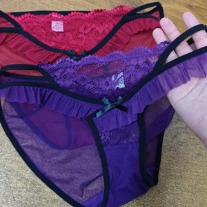 Dark Night Sweetheart ~ Nouvelles culottes en dentelle taille basse, pures et séduisantes, culottes triangulaires sexy et respirantes pour femmes - Product Image 1