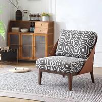 Fauteuil de détente individuel moderne en tissu pour salon, chaise d'appoint intérieure, chaise longue relaxante pour maison, hôtel, appartement