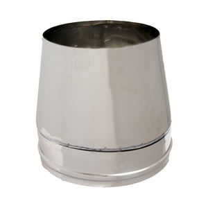 Fabriqué en Italie, gamme de diamètres de 400 à 750 mm, épaisseur de 25 mm, chapeau ouvert pour protéger la cheminée tout en permettant l'évacuation verticale des gaz - Product Image 1