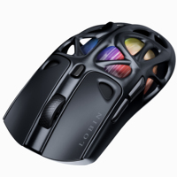 Mouse game nirkabel asli, Mouse Exoskeleton nirkabel DPI tinggi, Mouse gigi biru