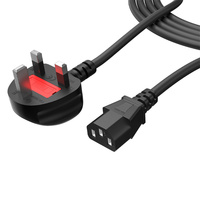Cable de Alimentación Profesional SHEHDS para Iluminación de Escenario, 1m 2m 3m 5m 10m, Azul Amarillo, Cable IEC C13 PowerCon para LED Par y Cabezas Móviles