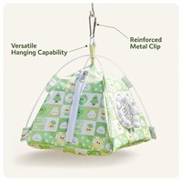 Sac de couchage amovible en coton polaire pour petauhers et perroquets, idéal pour l'hiver