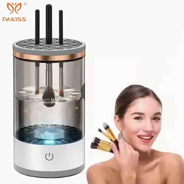 PAKISS Hot Selling Makeup Brush Cleaner Automatic Cleaning Quick-drying Electric Beauty Tool for Commercial & Home Use