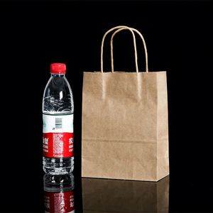 Custom Eco-Friendly White Kraft Paper <b>Bags</b> Twisted Handle Recyclable Printed Logo Personalized Cheap Customized Size <b>Take</b> <b>Away</b> - Product Image 4