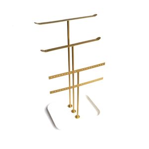 Présentoir à bijoux en forme de T pour support et plateau suspendus pour colliers boucles d'oreilles bracelets et présentoirs de bagues - Product Image 3