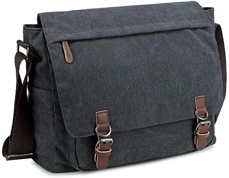 2022 Fashion Sling Canvas Satchel Casual Briefcases Laptop Bag Messenger Bag for Men Retro