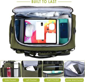 Échantillon gratuit Source d'usine : Sac de voyage pliable imperméable avec sac à chaussures/Sac de voyage avec grande capacité - Product Image 4