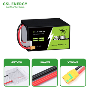 Gsl พลังงานสถานะของแข็งแบตเตอรี่ UAV 25000mAh 29.6V 6S 25ah 400wh/ kg แพ็คแบตเตอรี่พลังงานโดรนสำหรับพ่น VTOL - Product Image 2