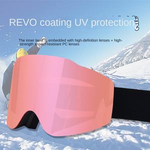 Occhiali da Sci Magnetici Transfrontalieri con Lenti a Specchio Antiappannamento a Doppio Strato, Ampio Campo Visivo, Occhiali Cilindrici per Montagna - Product Image 3