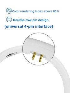 Lámpara <span class=keywords><strong>Fluorescente</strong></span> <span class=keywords><strong>Circular</strong></span> T6, T5/T8, Luz Blanca de Ahorro de Energía, 22, Luz de Techo, <span class=keywords><strong>32W</strong></span>/40W, Tricolor, Cuatro Pines, CFL - Product Image 3
