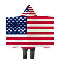 Cape à Capuche Drapeau National Personnalisé de Haute Qualité, Meilleure Vente, avec Manches, 90*150cm, Promotion à Bas Prix