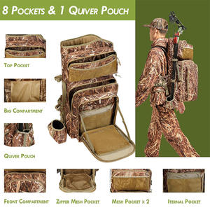 Sac de chasse tout-en-un sur mesure OEM/ODM <span class=keywords><strong>avec</strong></span> rangement pour arc/flèches, camouflage, personnalisation directe d'usine - Product Image 2