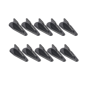 Aileron arrière de voiture, style EVO, aileron de requin arrière de toit automobile, motif en fibre de carbone, universel 10 pièces/ensemble, générateur de <span class=keywords><strong>vortex</strong></span> + décoration en un seul - Product Image 2