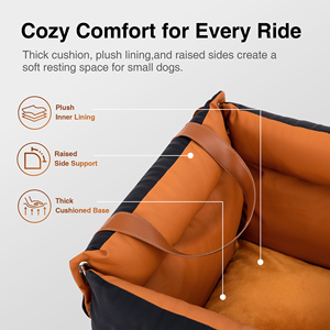 Premium Élégant et Soigné Compagnon Interactif Lit de Voiture Étanche pour Chien Qualité Supérieure Design Épuré pour un Rapport Harmonieux avec le Passager - Product Image 2