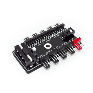 10-Cách Thống Đốc Cho SATA Giao Diện Fan Hub 3Pin/4Pin Cáp Mở Rộng Cho Máy Tính Để Bàn Shuffle Bên Ngoài Bộ Nhớ Máy Tính Thẻ Kho - Product Image 4