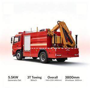 Camión <span class=keywords><strong>de</strong></span> <span class=keywords><strong>Bomberos</strong></span> <span class=keywords><strong>de</strong></span> Rescate <span class=keywords><strong>de</strong></span> Emergencia Dongfeng V3 160HP Euro 5 YCF25160 con Grúa Plegable <span class=keywords><strong>de</strong></span> 3T, Cabrestante Delantero <span class=keywords><strong>de</strong></span> 3T, Generador <span class=keywords><strong>de</strong></span> 5.5KW y Torre <span class=keywords><strong>de</strong></span> Iluminación - Product Image 5