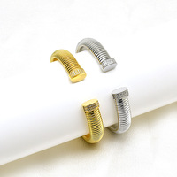 2025 nouveau 8/12/16mm serpent os chaîne bracelets zircone extensible Non décoloration 18k plaqué or acier Flexible ouvert bracelets pour les femmes