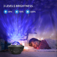 Dropshipping Lampe de nuit LED moderne et simple en ABS pour bébé, projecteur de ciel, nébuleuse, vague océanique, galaxie, télécommande, chambre à coucher