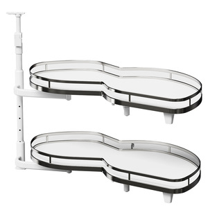 Excellent Performance Unique Pull Saucer Dining <b>Storage</b> Basket <b>Kitchen</b> Cabinet <b>Corner</b> Organizer for Hotel Bedroom Supermarket - Product Image 1