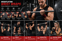 Bandes de maintien professionnelles pour poignets, en nylon élastique, pour l'entraînement en salle de sport, protection pour la musculation
