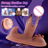 Nouveau Vibrateur Godemiché Télescopique en Silicone pour Stimulation du Point G et Coussin de Siège APP, pour Masturbation Féminine, Emballage de Détail Haut de Gamme