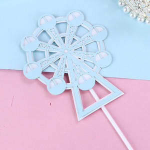 Décoration de gâteau personnalisée <span class=keywords><strong>Petit</strong></span> <span class=keywords><strong>Prince</strong></span> costume château moulin à vent couronne jaune inserts dessin animé mignon équitation habiller - Product Image 2