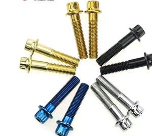 Chrome Nickel Zinc Plated M7 * 32mm M7 * 24mm Acero inoxidable ISO Estándar M4 Hex Brida <span class=keywords><strong>de</strong></span> 12 puntos Perno <span class=keywords><strong>de</strong></span> <span class=keywords><strong>llanta</strong></span> dividido Tornillos <span class=keywords><strong>de</strong></span> cubo <span class=keywords><strong>de</strong></span> rueda - Product Image 2
