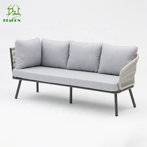 Ensemble <span class=keywords><strong>de</strong></span> canapés en forme <span class=keywords><strong>de</strong></span> L imperméables pour le <span class=keywords><strong>jardin</strong></span> et le <span class=keywords><strong>salon</strong></span>, avec cadre en aluminium et design <span class=keywords><strong>de</strong></span> loisirs - Product Image 3