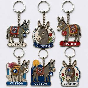 Porte-clés turcs personnalisés de haute qualité en gros, figurines d'ânes, souvenirs touristiques de la culture locale turque - Product Image 2