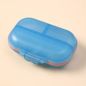 Organisateur portable à 7 compartiments - Boîte à médicaments miniature à double fermeture pour pilules/vitamines, étui à pilules de voyage (multicolore) - Product Image 3