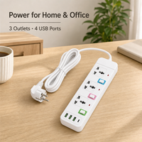 Prise de courant pour téléphone portable, Type-C, charge rapide, interface USB universelle, multiprise en cuivre, adaptateur d'extension pour usage domestique