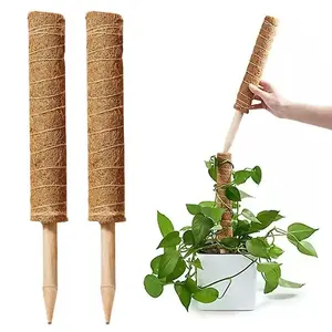 Yuchen Zimmer pflanzen Coco Coir Pole 60cm Kunststoff Moos faser Grow Pole