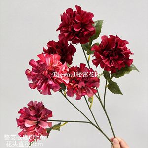 Fleurs artificielles de pivoine Secret Garden, décorations de mariage rouges - Product Image 2