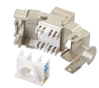 Conector Keystone RJ45 Cat6a FTP blindado de 180 grados sin herramientas, Krone IDC, 500MHz, CE RoHS, para placa de pared, panel de conexiones e información