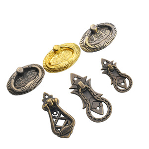 Chinese Style Zinc Alloy Drawer Handle Oval Shape Durable Furniture Pull <b>Cabinet</b> Hardware Accessory - Product Image 5