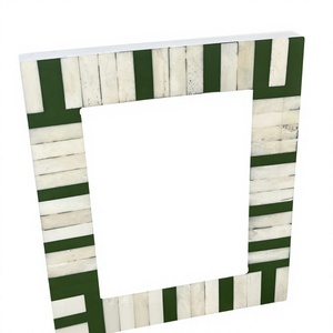 AZ ENTERPRISES AZE-BF034 Eco-Friendly Customized Print Bone Inlay & Resin Handmade Luxury Designer <b>White</b> Photo <b>Frame</b> Home Decor - Product Image 4
