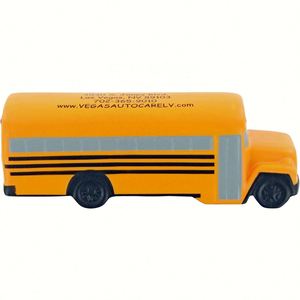 Custom Logo Promotional Toy School Bus Pu Stress Relievers Stress <b>Ball</b> with Customized Color & Shape - Product Image 1