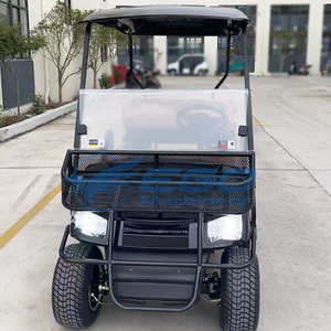 Đen 2 chỗ ngồi công cụ golf giỏ hàng với hàng hóa hộp tiền gửi xe tải đặc biệt giao thông vận tải giá rẻ xe điện - Product Image 4