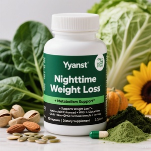 Capsule de nuit OEM végétalienne pour la perte de poids, stimulant énergétique, coupe-faim et brûleur de graisse - Product Image 1