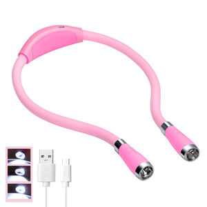 Chất lượng cao cổ cuốn sách ánh sáng USB sạc 4 siêu sáng LED bóng đèn 3 mức độ sáng linh hoạt ánh sáng ban đêm tốt nhất cho đọc sách - Product Image 1