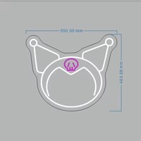Lumière néon LED personnalisable Anime, lumières de scène personnalisées, lumières de nuit, miroir acrylique, décoration intérieure à intensité variable