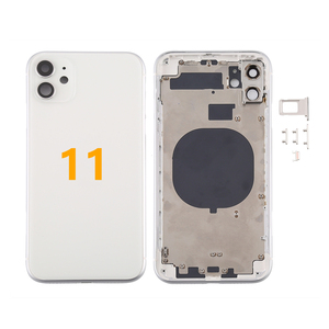 Compatibile all'ingrosso per <span class=keywords><strong>iPhone</strong></span> <span class=keywords><strong>11</strong></span> piccoli componenti preinstallati barra centrale telaio di ricambio posteriore custodia in vetro - Product Image 1